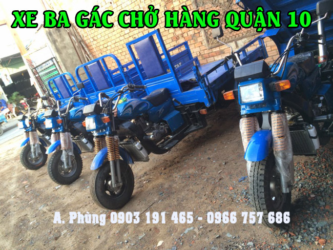 Xe ba gác chở hàng quận 10