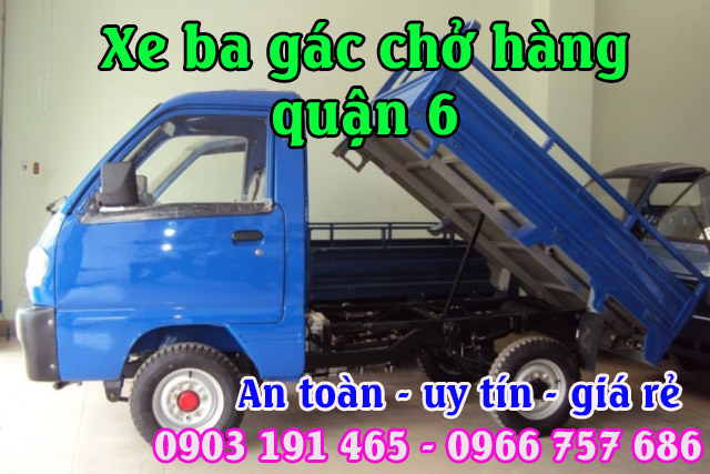 Xe ba gác chở hàng quận 6