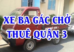 Xe ba gác chở thuê giá rẻ quận 3