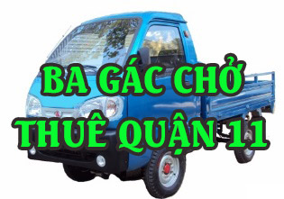 Xe ba gác chở thuê giá rẻ quận 11