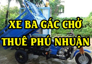 Xe ba gác chở thuê giá rẻ quận Phú Nhuận