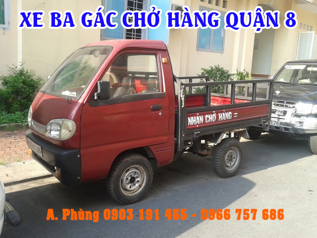 Xe ba gác chở hàng quận 8