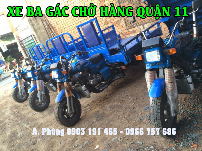 Xe ba gác chở hàng quận 11