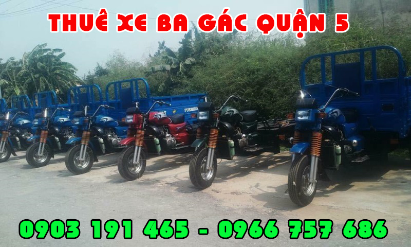 Thuê xe ba gác quận 5